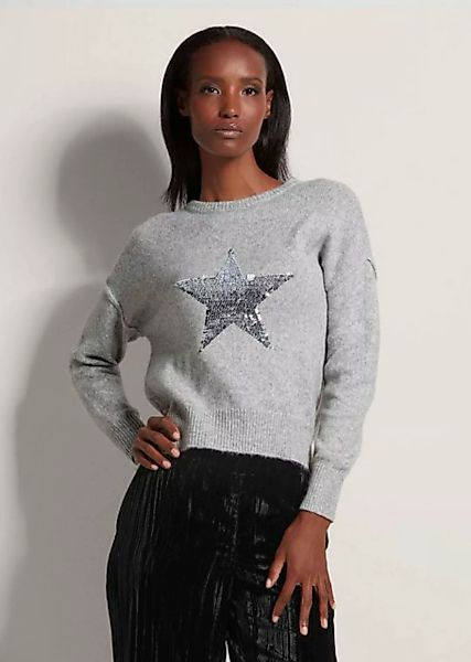 MADELEINE Strickpullover Rundhals-Pullover mit Stern günstig online kaufen