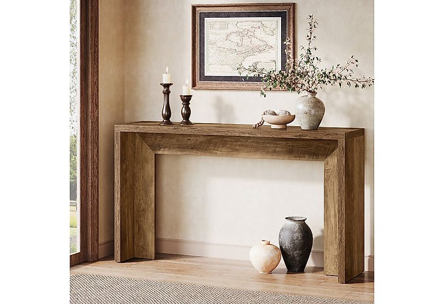 Tribesigns Konsolentisch 140CM hölzerne Sofa Tisch mit Lagerung für Eingang günstig online kaufen