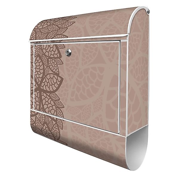 Banjado Design Briefkasten Weiß Pulverbeschichtet 39x47x14cm 2 Schlüssel Mi günstig online kaufen