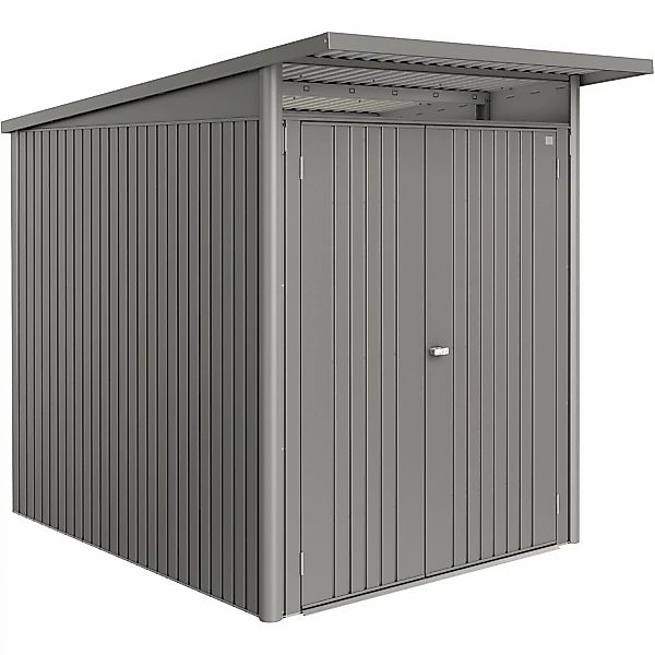 Biohort Metall-Gerätehaus AvantGarde ECO Gr. A2 quarzgrau-metallic Doppeltü günstig online kaufen