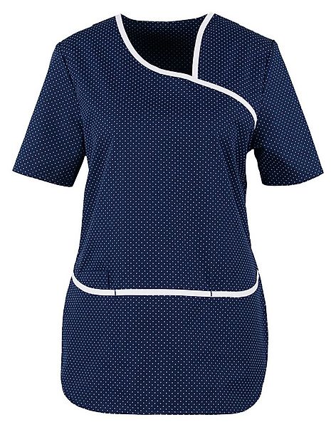 BEB Schlupfbluse beb MEDIZIN/PFLEGE Damen KASACK Kurzarm V-Neck Marine gepu günstig online kaufen