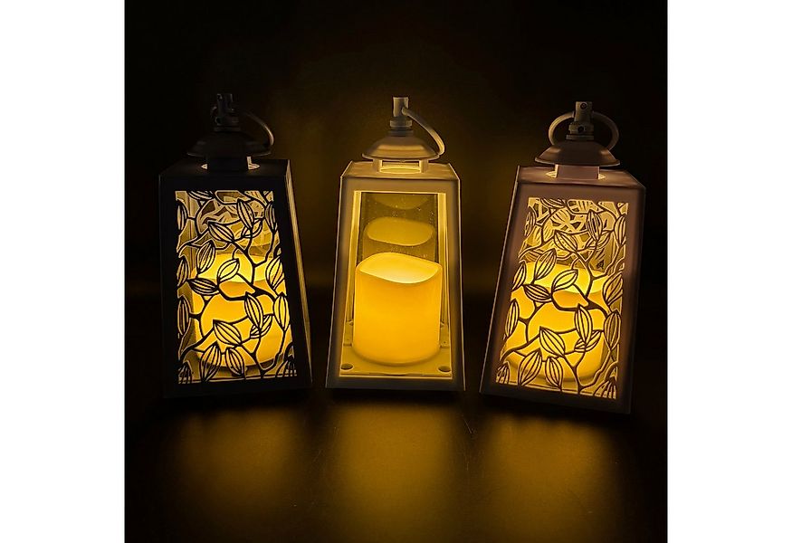 Online-Fuchs LED Laterne 3er Set Deko Laternen für draußen - Outdoor geeign günstig online kaufen