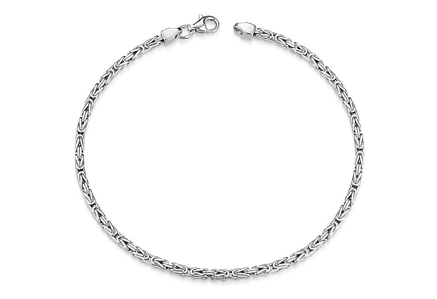 Materia Königsarmband Herren Silber Vierkant 2,5mm SA-3, 925 Sterling Silbe günstig online kaufen
