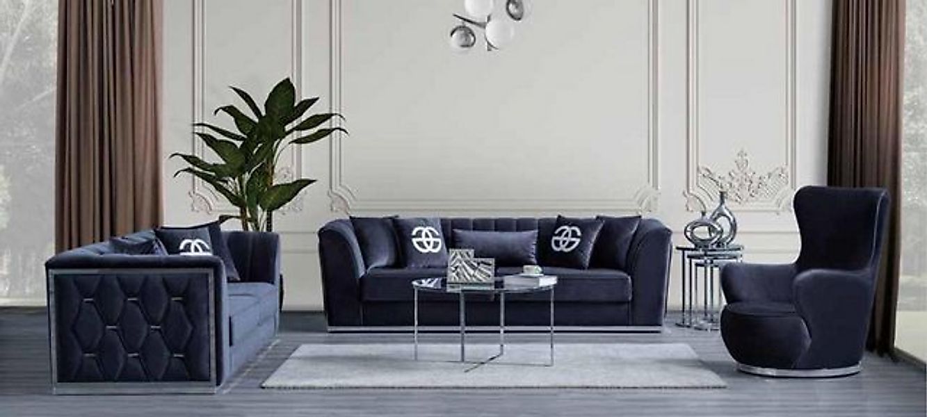 Xlmoebel Sofa Moderne Wohnzimmer Sitzgruppe vom Designer mit Textilbezug - günstig online kaufen