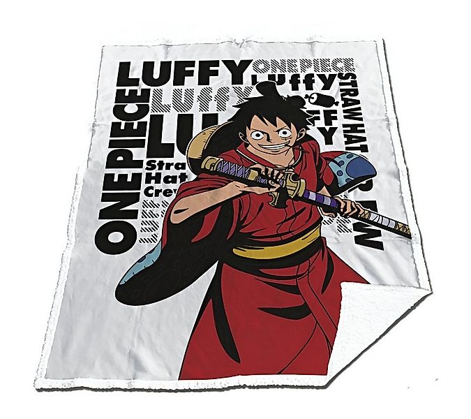 Wohndecke Anime One Piece Luffy Coral Decke warme Kuscheldecke 130x170 cm, günstig online kaufen