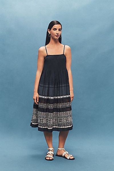 Next Minikleid Gestuftes, sommerliches Minikleid mit Stickereien (1-tlg) günstig online kaufen