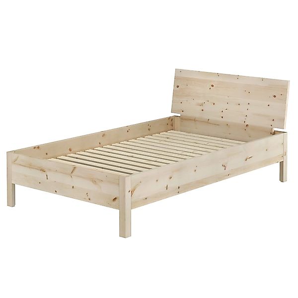 Erst-Holz Metallfreies Massivholzbett 120 x 200 cm Vollholzbett Einzelbett günstig online kaufen