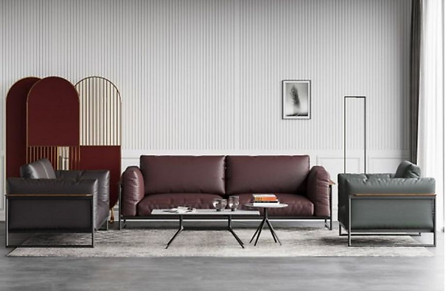 JVmoebel Sofa Moderne Sofagarnitur 3tlg Set Italienischer Stil Wohnlandscha günstig online kaufen