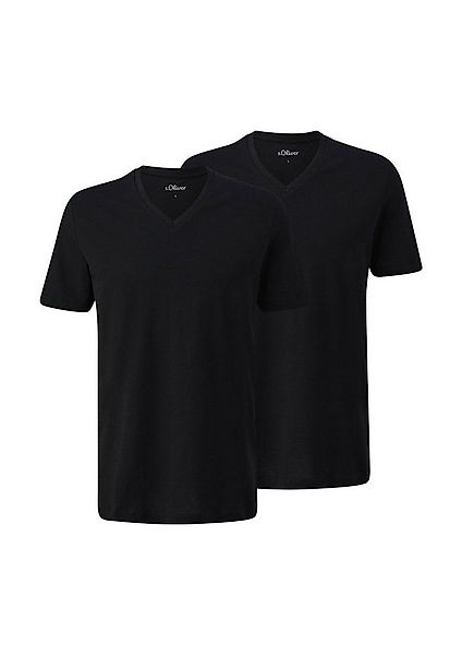 s.Oliver T-Shirt Regular fit (2-tlg) V-Ausschnitt, kurzarm günstig online kaufen
