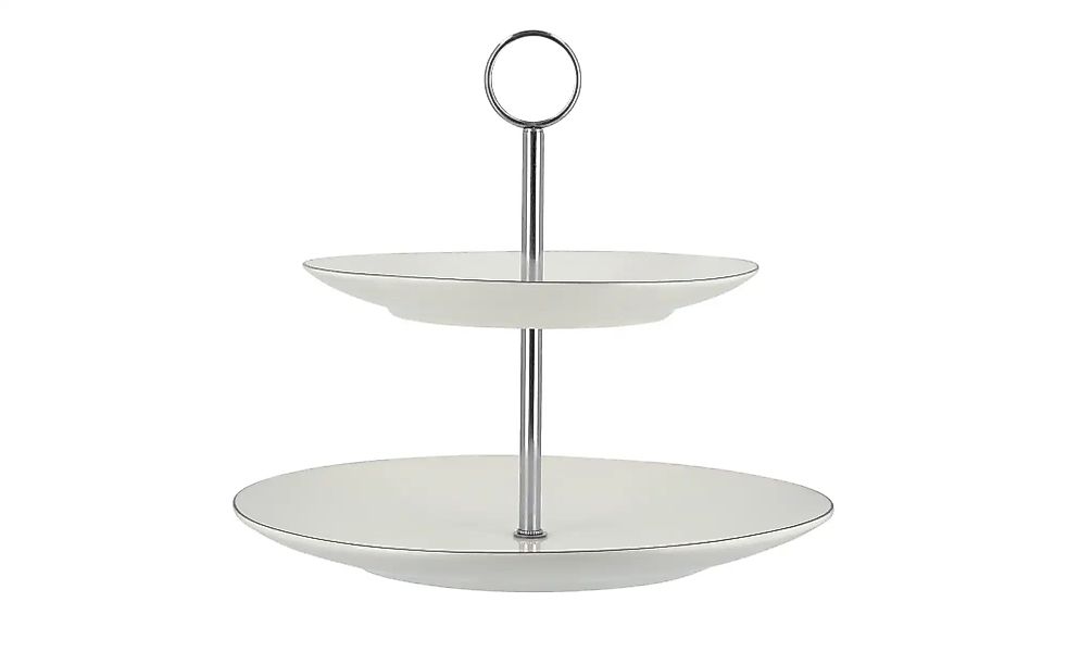 Peill+Putzler Etagere mit 2 Ebenen  Bologna ¦ weiß Ø: 27 Geschirr > Einzelg günstig online kaufen