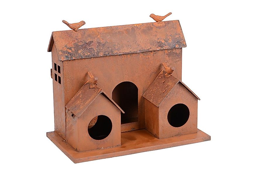 UNUS GARDEN Vogelhaus Vogelhaus aus Metall in Rostoptik dekoratives Vogelhä günstig online kaufen