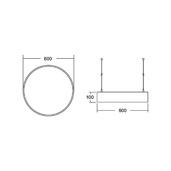 BRUMBERG Biro Circle10 Pendel Ø 60 cm direkt DALI silber 840 günstig online kaufen