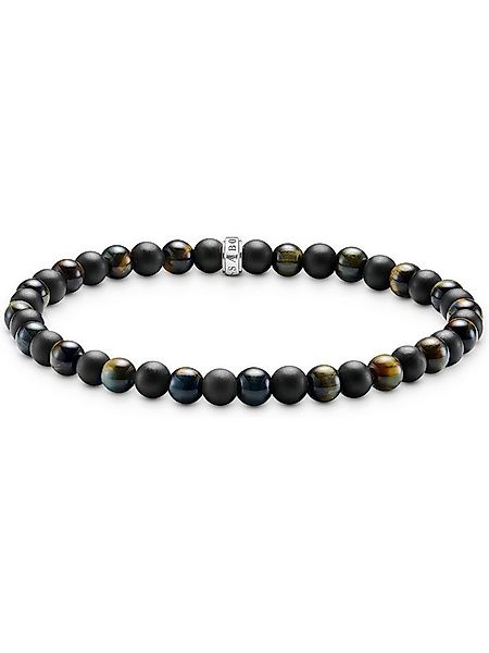 THOMAS SABO Silberarmband Thomas Sabo Unisex-Armband 925er Silber Obsidian, günstig online kaufen
