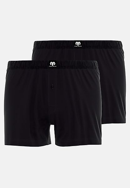 CECEBA Boxershorts Shorts 2er Pack black günstig online kaufen
