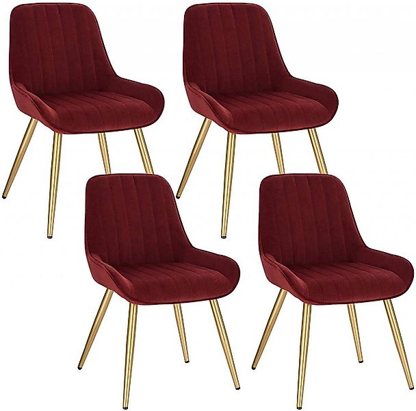 EUGAD Esszimmerstuhl (4 St), Retro, Sitzfläche günstig online kaufen