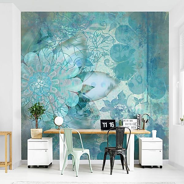 Bilderdepot24 Fototapete Blumen Winterblumen Blumentapete Floral günstig online kaufen