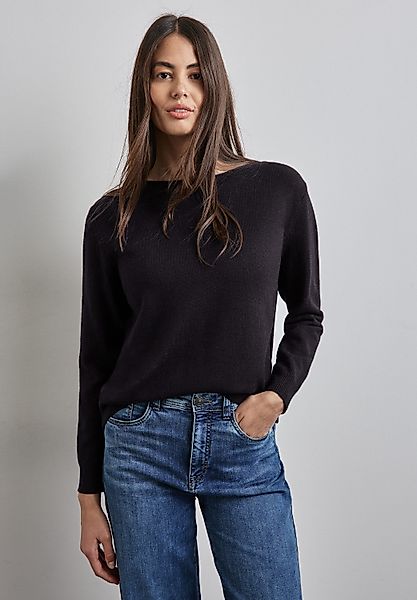 STREET ONE Strickpullover mit U-Boot-Ausschnitt günstig online kaufen