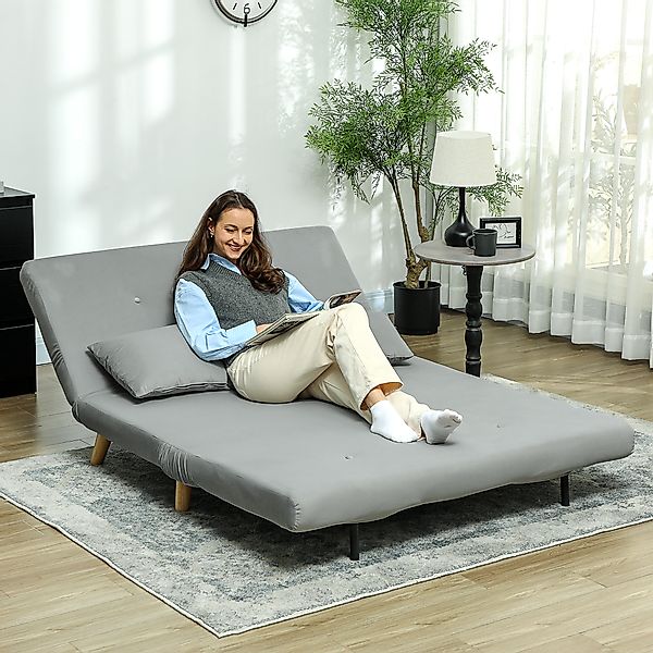 HOMCOM Schlafsessel, Klappbett mit Bettfunktion, Lendenkissen, Klappbar Rel günstig online kaufen
