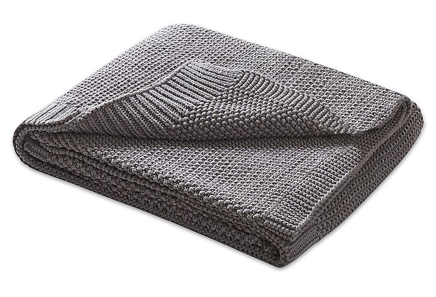 Babydecke Baby- und Kinderdecke aus kuschelweichem Strick in 70x100 cm, wom günstig online kaufen