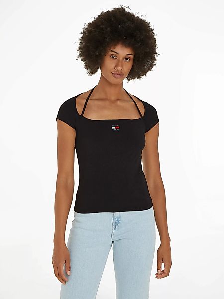Tommy Jeans T-Shirt TJW SLIM RIB BADGE STRAP SS EXT mit Tommy Jeans Markenl günstig online kaufen