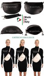 MIRROSI Bauchtasche Damen, Echtleder, Leder, Made günstig online kaufen