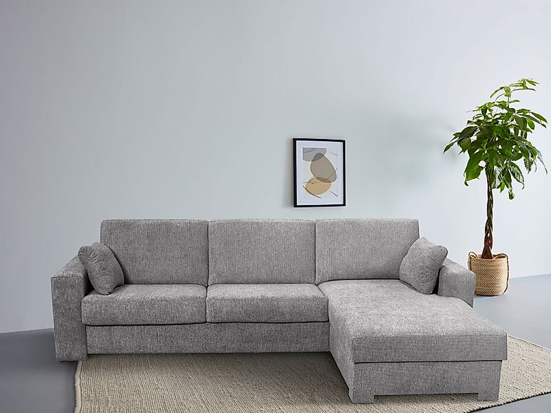 Home affaire Ecksofa Roma "L" Dauerschlaffunktion, mit Unterfederung, Matra günstig online kaufen