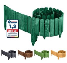 Garronda Rasenkante Beeteinfassung Holz Rollzaun Flexibler günstig online kaufen