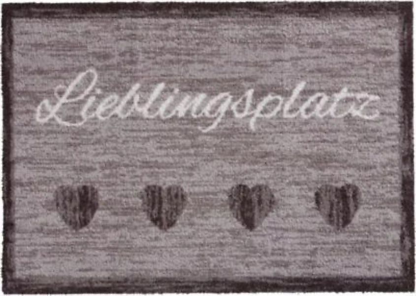 Erwin Müller "Fußmatte ""Lieblingsplatz""" grau Gr. 40 x 100 günstig online kaufen
