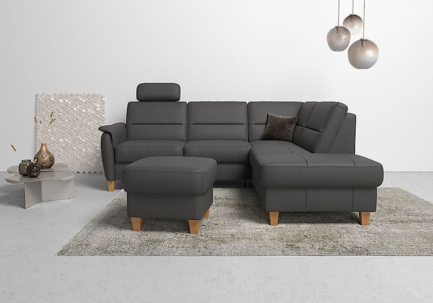 Home affaire Ecksofa "Palmera L-Form, B: 236 cm" optional Bettfunktion & Be günstig online kaufen