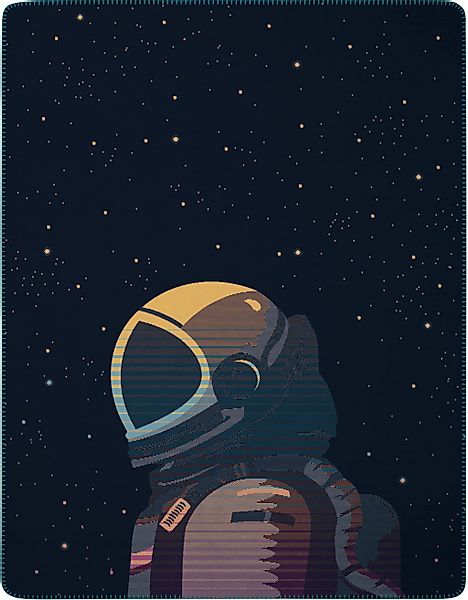 Biederlack Wohndecke "Wohndecke Astronaut" 150 x 200, mit Zierstich günstig online kaufen