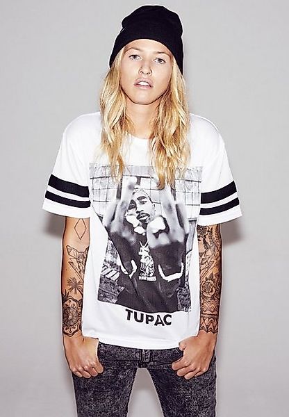 MisterTee T-Shirt MisterTee Damen Ladies 2Pac günstig online kaufen