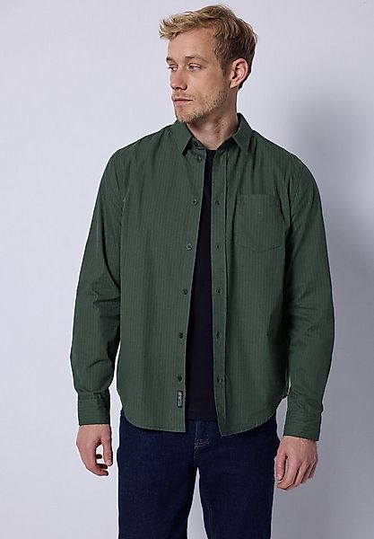 STREET ONE MEN Langarmhemd aus reiner Baumwolle günstig online kaufen