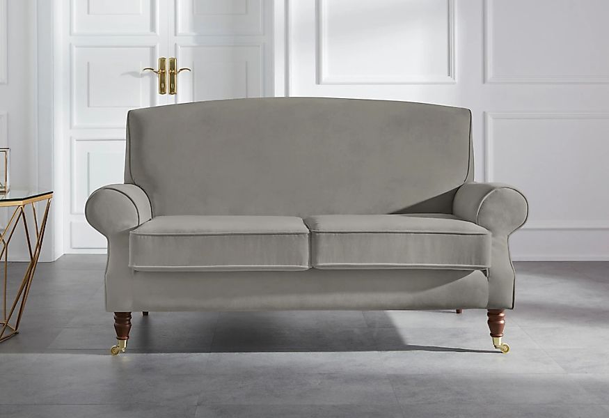 Home affaire 2-Sitzer "Rennes" in Samtoptik oder Baumwoll-Mix günstig online kaufen