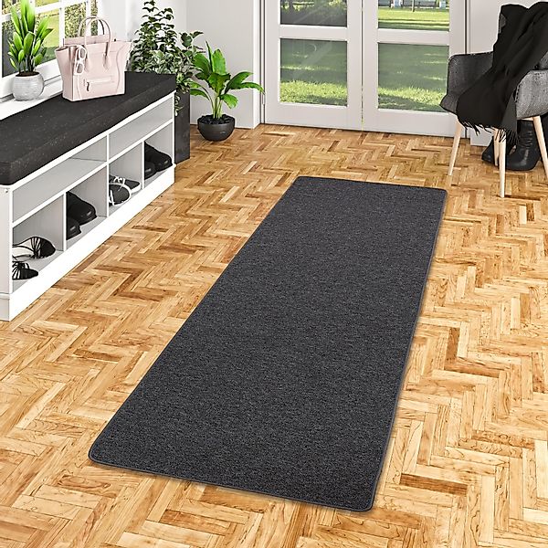 Snapstyle Veloursteppich Feinschlingen Velour Läufer Teppich günstig online kaufen