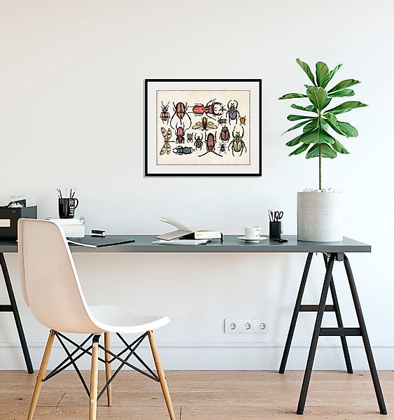 queence Bild »Das Große Krabbeln«, Schmetterlinge-Kunst-Insekten, (1 St.), günstig online kaufen