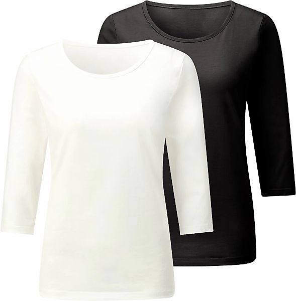 Casual Looks 3/4-Arm-Shirt "2er-Pack Shirts" 2 tlg. günstig online kaufen