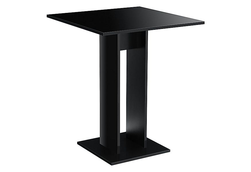 en.casa Küchentisch, »Lindesnes« Säulentisch quadratisch 65x65x78cm schwarz günstig online kaufen