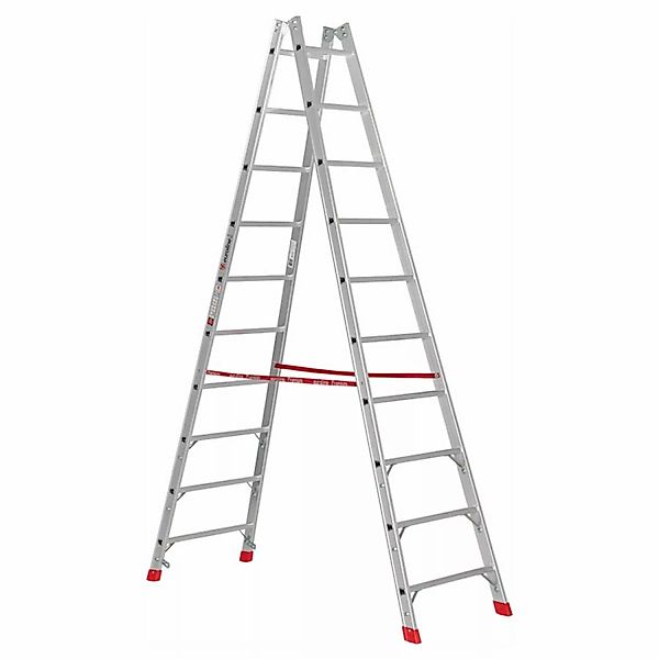Euroline Premium 305 Sprossenstehleiter 2x10 Sprossen günstig online kaufen