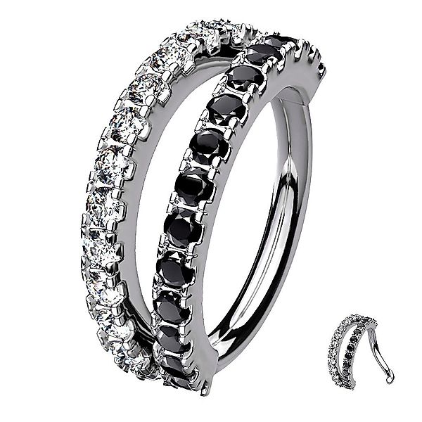 Taffstyle Nasenpiercing Piercing Continuous Knorpel Doppel günstig online kaufen