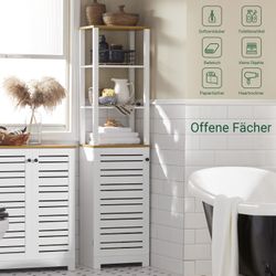 SoBuy Hochschrank BZR43 Badschrank Badregal mit günstig online kaufen