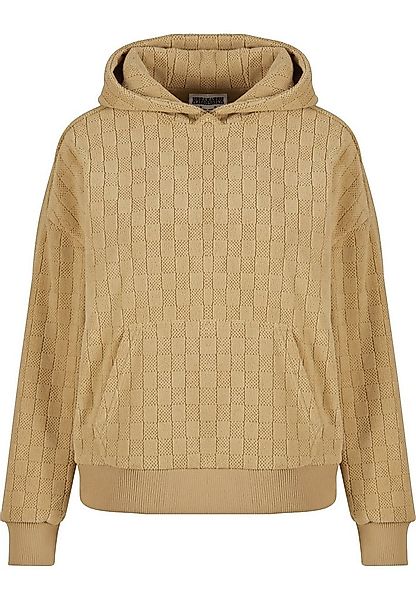 URBAN CLASSICS Kapuzensweatshirt Urban Classics Ladies Jacquard Velvet Over günstig online kaufen