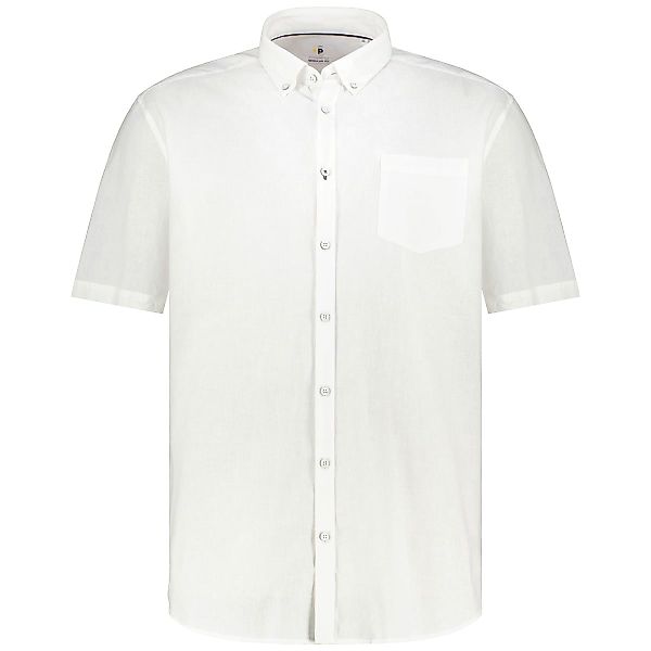 Pfundskerl Freizeithemd mit Leinen Farbe weiß Größe: 7XL günstig online kaufen