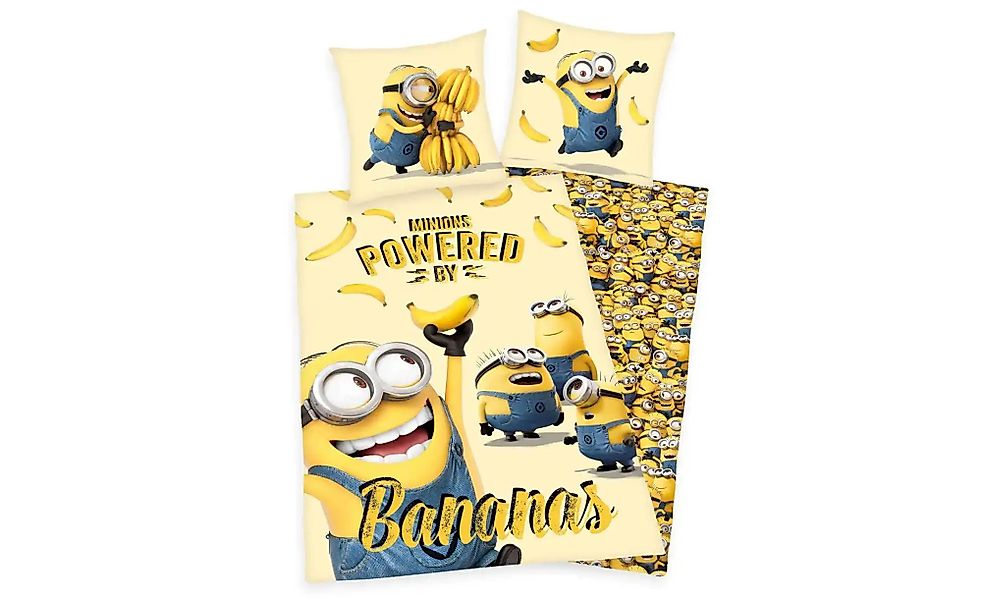 Bettwäsche-Set Minions   ¦ mehrfarbig ¦ Maße (cm): B: 135 H: 1 Bettwaren > günstig online kaufen