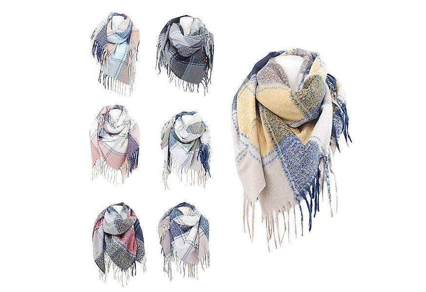 chic4home Schal Winter Weave, (1-St. 1-teilig), Damen Schal ca.125x125cm Ka günstig online kaufen