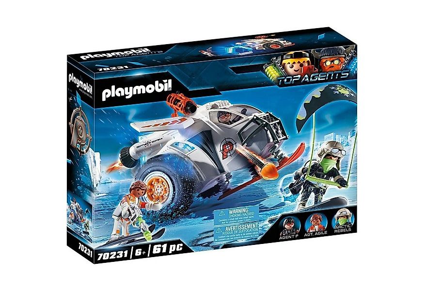 Playmobil® Spielwelt 70231 Top Agents Spy Team Schneegleiter Action, mit 2 günstig online kaufen