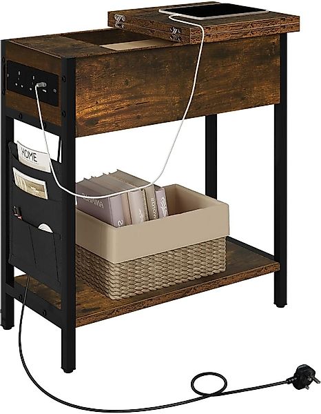 EUGAD Couchtisch (1-St), Beistelltisch mit Ladefunktion&Stauraum, günstig online kaufen