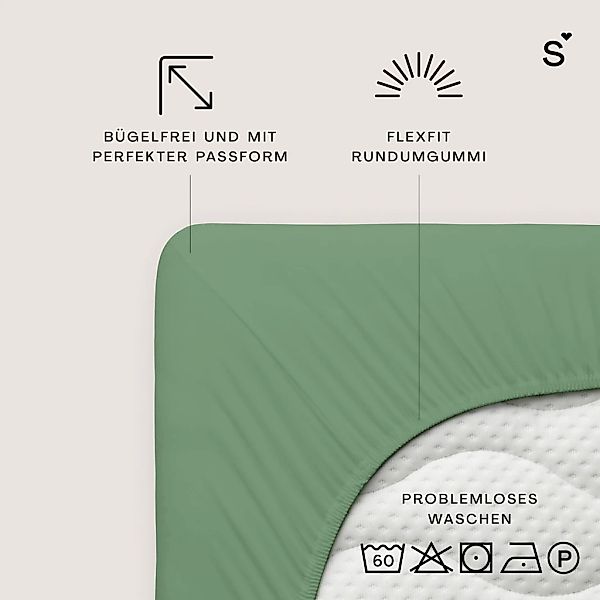 Schlafgut Spannbettlaken "Basic Cotton Spannbettlaken" Preiseinstiegsmodell günstig online kaufen