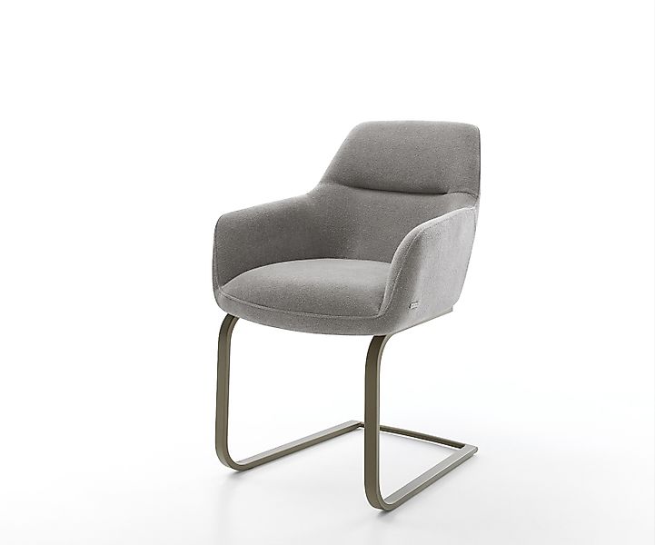 Freischwinger Pejo-Flex Strukturstoff Soft Grau Freischwinger flach Effektf günstig online kaufen