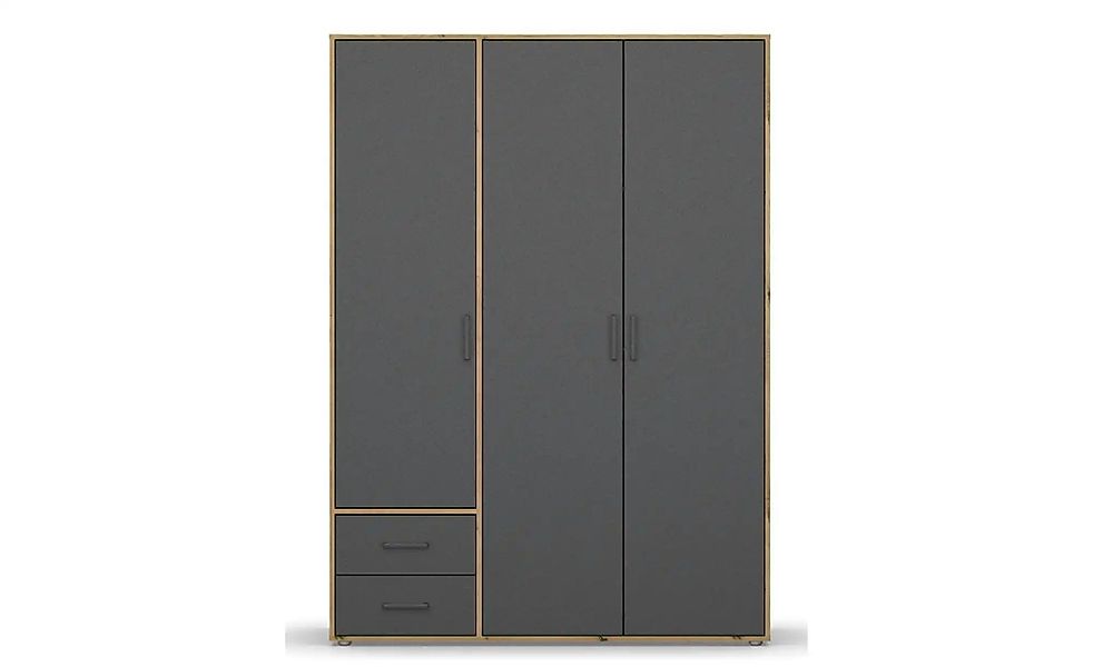 Drehtürenschrank  Yarm ¦ braun ¦ Maße (cm): B: 140 H: 194 Schränke > Kleide günstig online kaufen