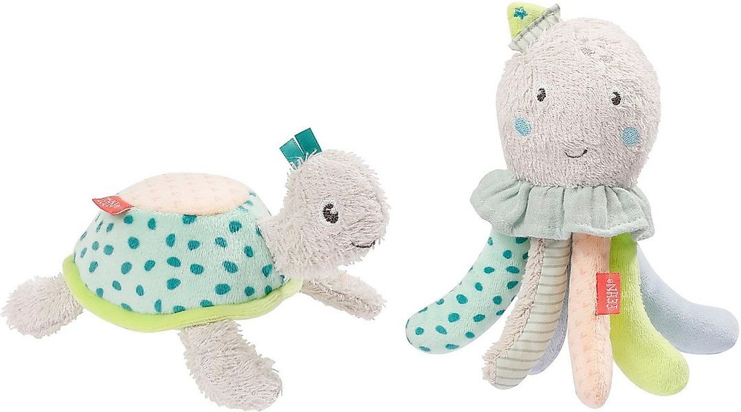 Fehn Badespielzeug Plansch & Play, Badetier Oktopus und Bade-Schwamm Schild günstig online kaufen